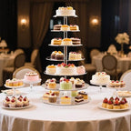weddingwish 7 Tier Cupcake Stand Tiered Round Cupcake Tower for 68 Cupcakes - Image 2