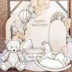 Eaasty 4 Pcs Neutral Bear Baby Shower Cutouts, Large Animal Stand-ups Decor - Image 6