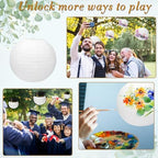 24 Packs White Paper Lanterns 12 Inch Chinese Japanese Hanging Paper Lanterns Lamp Round with Clear Fishing Line DIY Table Centerpiece Decoration for Wedding Birthday Party Baby Shower Indoor Outdoor - Image 4