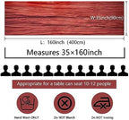 12 Pcs Terracotta Cheesecloth Table Runner 13ft Boho Gauze Cheesecloth Table Runner 160 inch Long for Christmas Wedding Bridal Baby Shower Birthday Table Decorations - Image 3