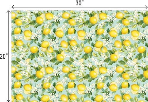 Jillson & Roberts 20" x 30" Printed Gift Tissue, Lemon Tree (24 Folded Sheets) - Image 3