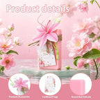 50PCS Handmade Soap Wedding Favor Natural Eucalyptus Handmade Soaps Soap Thank You Gifts Bridal Shower Favors Soaps for Baby Shower Party Spring Garden Decorations (pink boxs) - Image 2