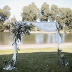 Gold Metal Wedding Arch, 6.56Ft Square Backdrop Frame Garden Wedding Props Decoration, Balloon Arch Stand for Wedding Ceremony, Celebration, Photo Booth Background - Image 5