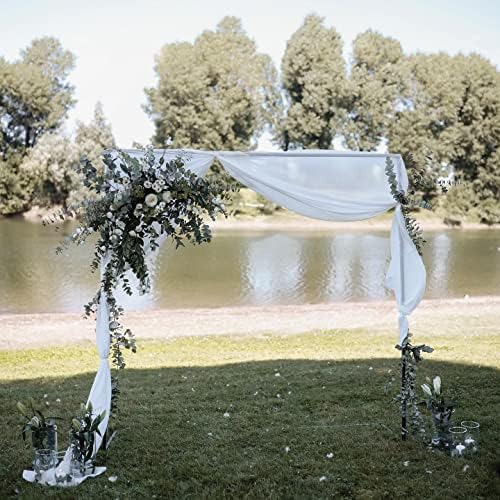 Gold Metal Wedding Arch, 6.56Ft Square Backdrop Frame Garden Wedding Props Decoration, Balloon Arch Stand for Wedding Ceremony, Celebration, Photo Booth Background - Image 5