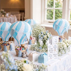 8 Sets Blue Hot Air Balloons Decorations for Tables Centerpieces - Image 5