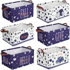 CHENGU 6 Pack Fall Storage Bins Collapsible Autumn Pumpkin Baskets for Gift by CHENGU