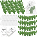Leelosp 50 Sets Cactus Soap Party Favors with White Organza Bags & Cactus Themed Thank You Tags for Fiesta Party Decor, Mexican Birthday Decorations, Baby Shower, Bachelorette Bridal Shower DIY Gifts by Leelosp
