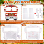 3.94 Ft Fire Truck Corrugated Plastic Standee Cutout Photo Prop - Image 5