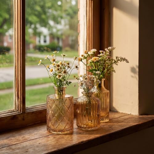 Mini Bud Vases Centerpieces for Tables,Clear Bud Vases for Flowers,Small Flower Vases Suitable for Birthday Party,Anniversary,Wedding Reception,Baby Shower (Gold, 12PCS) - Image 5