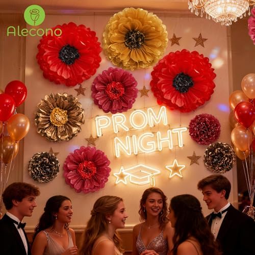 Alecono 9 Pcs Giant Paper Flowers Decorations for Wall (24", 20", 14") - Image 6