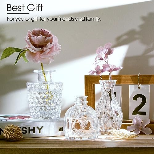 TBWIND Clear Glass Bud Vases Set of 12, Small Vases for Centerpieces - Image 6
