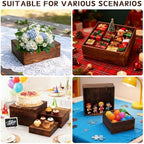 6 Pack Buffet Risers and Stands, Dessert Table Display Set with Mini Signs - Image 6