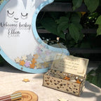 Baby Shower Guest Book Alternative Wooden Drop Box Moon Nursery Keepsake - Image 4