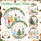 Honeydak 210 Pcs Nutcracker Plates and Napkins Christmas Party Supplies - Image 4
