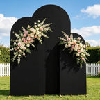 3 Metal Arch Backdrop Stands with Black Covers, 4/5/6FT - Image 2