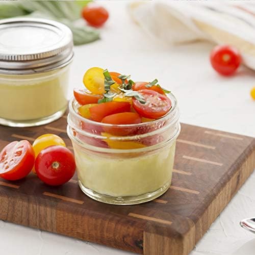 Accguan 4oz / 120ml Mason Jars Glass Jelly Jars, Canning Jars With Regular Lids, Ideal for Honey,Jam,Wedding Favors,Shower Favors, 40 Pack - Image 4