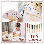 Yinkin 100 Pack Folding Hand Fans Bamboo for Party Favors, Multi Colors - Image 5