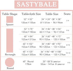 SASTYBALE Jacquard Tablecloth Rectangle, Pink, 60 x 120 Inch - Image 6