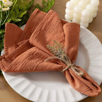 Cloth Napkins Fall Washable Reusable Linen Wedding Party Home Table Decor by Socomi