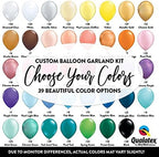 Andaz Press DIY Custom Balloon Garland Arch Kit, 16 Feet, 104 Qualatex Latex Balloons, Design Your Own Choose 4 Colors from 39 Color Options For Wedding, Birthday Centerpiece, Baby Shower Backdrop by AndazPress