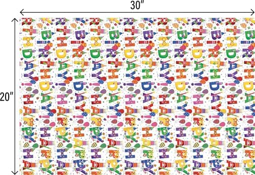 Jillson & Roberts 20" x 30" Printed Gift Tissue, Birthday Characters (24 Folded Sheets) - Image 3