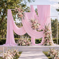 10 ft x 10 ft Baby Pink Backdrop Curtains for Parties, Wrinkle Free Light Pink Photography Backdrop Drapes for Wedding Grils Birthday Baby Shower Bridal Shower Party by Outpain