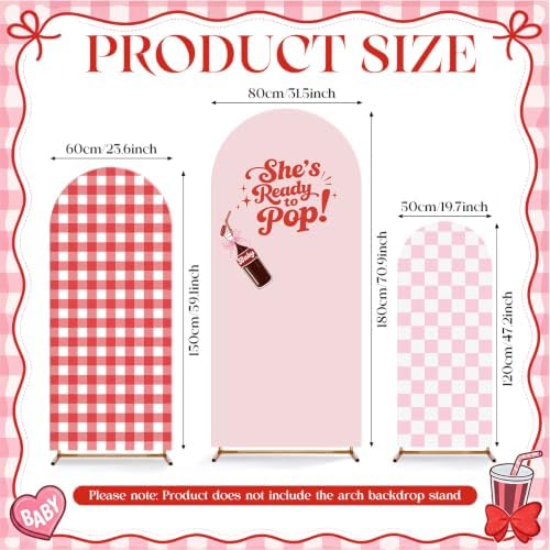 3 Set Ready to Pop Arch Backdrop Covers 4ft 5ft 6ft - Image 4