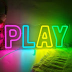 SYLHOME Play Led Neon Light Sign Colorful Kids Room Playroom Wall Decor - Image 4