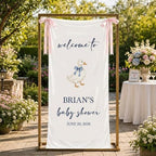 Custom Name Baby Shower Fabric Welcome Sign #4 - Image 2