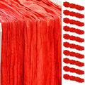 10 Pack Red Cheesecloth Table Runner 35x120 Inch 10Ft Rustic Gauze Cheese Cloth Table Runner Sheer Cheesecloth Table Runners for Wedding Party Bridal Shower Decoration by SuBleer
