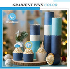 Havawish 250 Pcs Blue Baking Cups 2.4 Inch Paper Cupcake Liners - Image 4