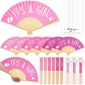 Threehoney 25 Sets Shower Party Favor for Guests Gift Fans, Pink by Threehoney