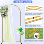 HEMMOTOP Metal Arch Backdrop Stand and Cover Set, Black, 7.2 ft - Image 3
