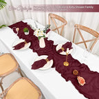 100 Pack Burgundy Cloth Napkins 20x20 Inch Cheesecloth Napkins - Image 4