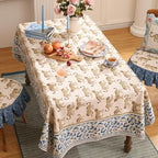 patdrea Vintage Leopard Print Tablecloth,Rectangular,94"x63" - Image 3