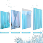 Tulle Table Skirt Blue Tutu Striped Table Skirts for Rectangle Tables Baby Shower Under the Sea Baby Shark Birthday Parties Decoration 14ft - Image 4