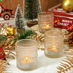 SUPMIND 24pcs Clear Glass Votive Candle Holders Bulk for Wedding - Image 6