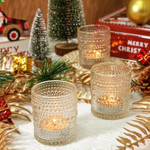 SUPMIND 24pcs Clear Glass Votive Candle Holders Bulk for Wedding - Image 6