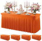 4Pack Spandex Tablecloth for 6FT Rectangle Tables,Table Skirt by Baoszty