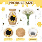 2 Set Honeybee Beehive Vase Decor Include Baby Breaths - Image 3