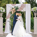 Wedding Arch Backdrop Stand 6FT Gold Wedding Balloon Arched Backdrop Stand Square Arch Frame for Birthday Party Bridal Baby Shower Ceremony Decoration, ZG02-3 - Image 6