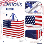 Landhoow Gift Bags Large Party Favors Reusable Tote Non Woven Candy Totes for Birthday Party Supplies(16.6" x 13" x 7.1") - Image 2