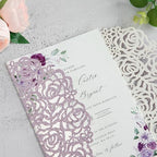 PONATIA 25 Pack Laser Cut Invitations Cards with Envelopes - Image 4