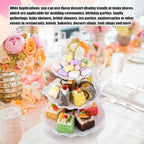 Patelai 12 Pack Plastic 3 Tier Cupcake Stand Holder, White - Image 5