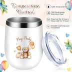 Hoolerry 6 Set Baby Shower Cups, 12oz Stainless Steel Tumbler, Brown Bear - Image 4