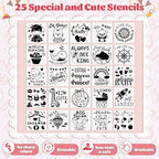 201 Pcs Baby Shower Set Baby Shower Game Sign Baby Bib Bodysuit White Baby Bib Newborn Bodysuit Baby Shower White Decorating Kit(PinkFlowerButterfly) - Image 5