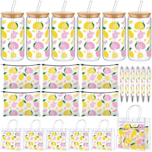 LemonRoad 24 Pcs Lemon Party Favors, Pink Yellow Lemon Theme Gift by Unknown