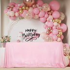 SquarePie Sequin Tablecloth 90x132 Inch Pink for Birthday Wedding Party - Image 2