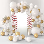 Baseball Round Backdrop Cover - Baseball Game Sports Theme Men Boys Birthday Party Decoration Circle Backdrop Cover Match Photo Background Props 7.2x7.2ft - Image 4