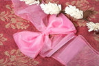 MDS Pack of 200 Organza Chair Sashes for Wedding & Event Décor – Blush Pink - Image 5